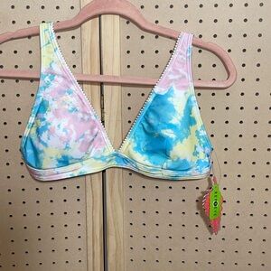 NWT Chelsea Peers Swim New York Tye Dye Size‎ XL Bikini Top